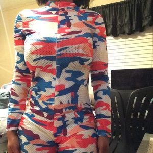 Camo Zip Up Jumpsuit